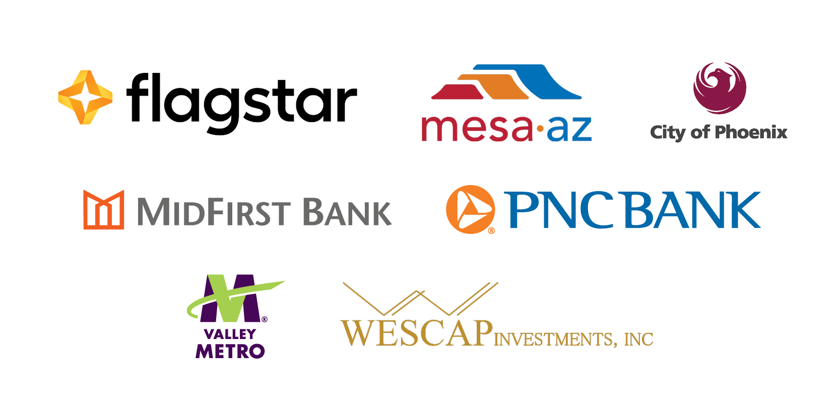 Table Sponsors: AmTrust, City of Mesa, City of Phoenix, Midfirst Bank, Valley Metro, WESCAP Investments